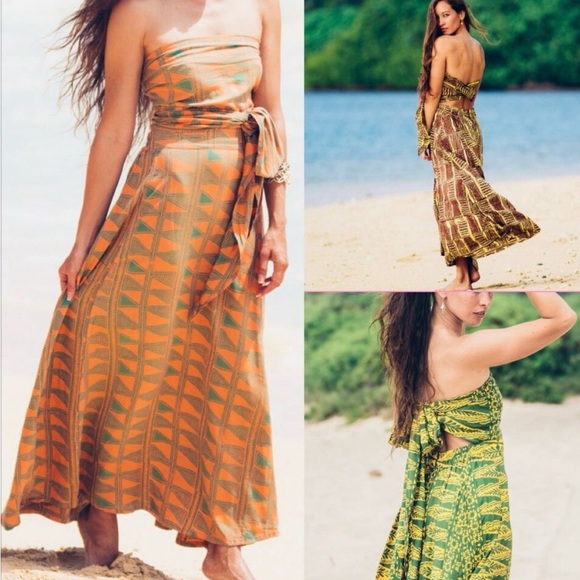 Noa Noa Dresses & Skirts - Noa Noa Multi-Wear Brown Maxi Dress M